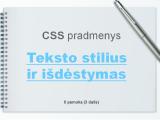 CSS pamoka 2: Teksto įkėlimas į tinklapį (3 dalis)